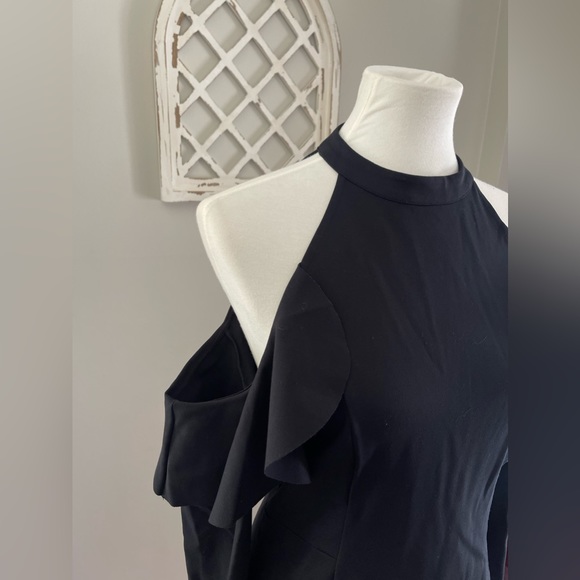 New Free People Sweet Talk Frill Mini Dress In Black Size M - Picture 6 of 13